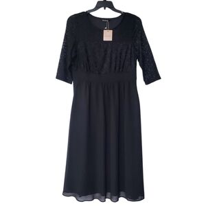 BloomChic Women's Black Lace Dress Size US12